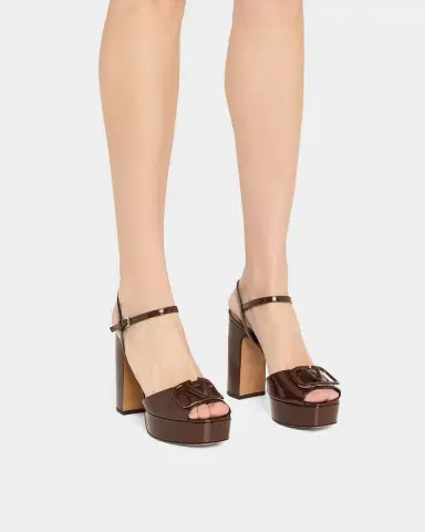 Valentino Garavani VLogo Signature Patent Leather Platform Sandals | Thumbnail 2 Valentino Garavani VLogo Signature Patent Leather Platform Sandals | Thumbnail 2