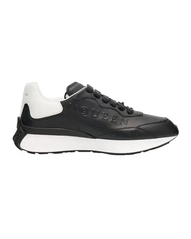 McQueen Men 's Sprint Leather Runner Sneakers