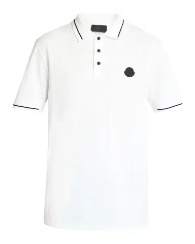 Moncler Men's Logo Patch Cotton Pique Polo Shirt | Thumbnail 1 Moncler Men's Logo Patch Cotton Pique Polo Shirt | Thumbnail 1