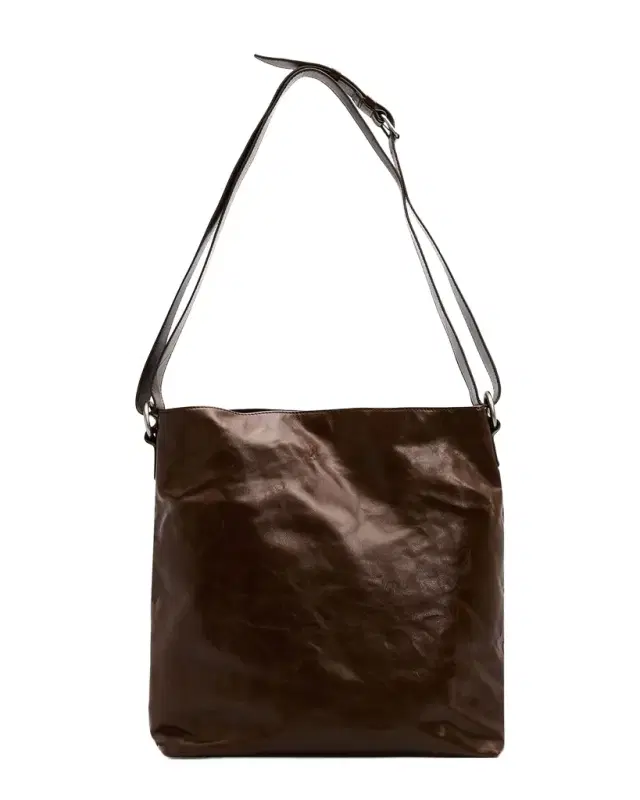 Dries Van Noten Men 's Leather Messenger Bag