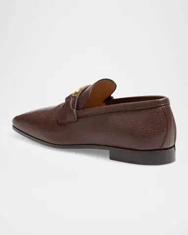 Valentino Garavani Men's Vlogo Signature Leather Loafers | Thumbnail 4 Valentino Garavani Men's Vlogo Signature Leather Loafers | Thumbnail 4