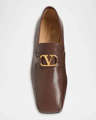 Valentino Garavani Men's Vlogo Signature Leather Loafers | Thumbnail 6 Valentino Garavani Men's Vlogo Signature Leather Loafers | Thumbnail 6