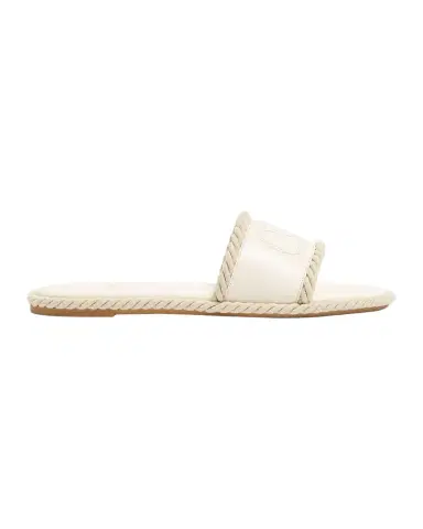 Valentino Garavani 5mm VLogo Leather Flat Slide Sandals | Thumbnail 1 Valentino Garavani 5mm VLogo Leather Flat Slide Sandals | Thumbnail 1