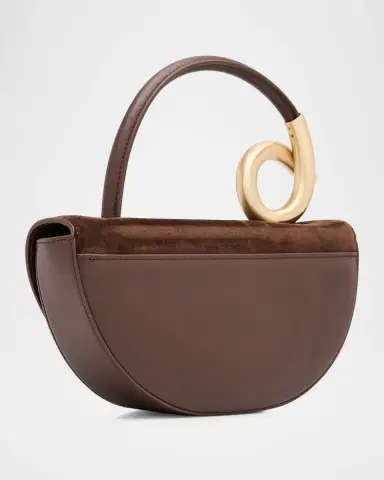 Cult Gaia Azariah Half-Moon Suede Top-Handle Bag | Thumbnail 3 Cult Gaia Azariah Half-Moon Suede Top-Handle Bag | Thumbnail 3