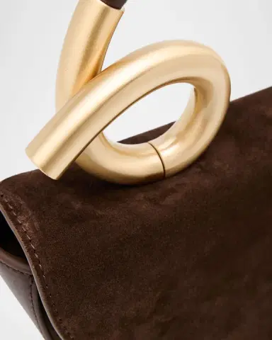 Cult Gaia Azariah Half-Moon Suede Top-Handle Bag | Thumbnail 4 Cult Gaia Azariah Half-Moon Suede Top-Handle Bag | Thumbnail 4