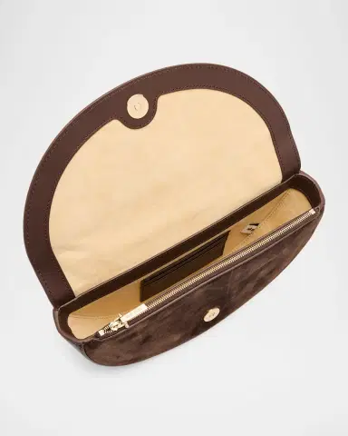 Cult Gaia Azariah Half-Moon Suede Top-Handle Bag | Thumbnail 6 Cult Gaia Azariah Half-Moon Suede Top-Handle Bag | Thumbnail 6