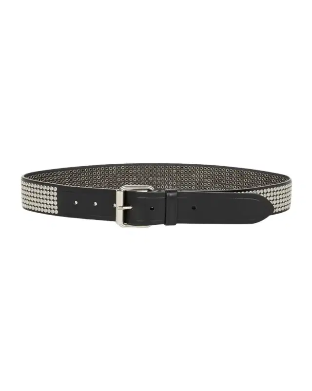 Dries Van Noten Men 's Studded Leather Belt
