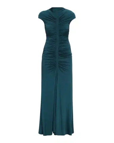 Giorgio Armani Ruched Jersey Maxi Dress | Thumbnail 1
