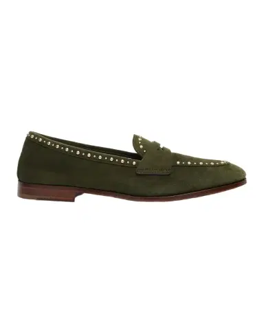 Church's Onyx Met Studded Suede Penny Loafers | Thumbnail 1