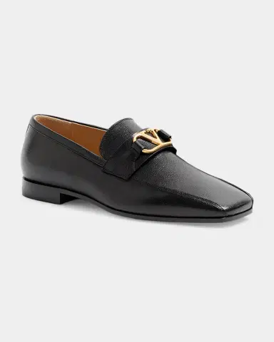 Valentino Garavani Men's Vlogo Signature Leather Loafers | Thumbnail 3 Valentino Garavani Men's Vlogo Signature Leather Loafers | Thumbnail 3