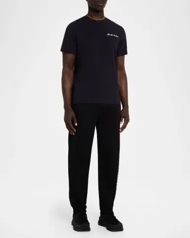 Moncler Men's Embroidered Logo Cotton T-Shirt | Thumbnail 2 Moncler Men's Embroidered Logo Cotton T-Shirt | Thumbnail 2
