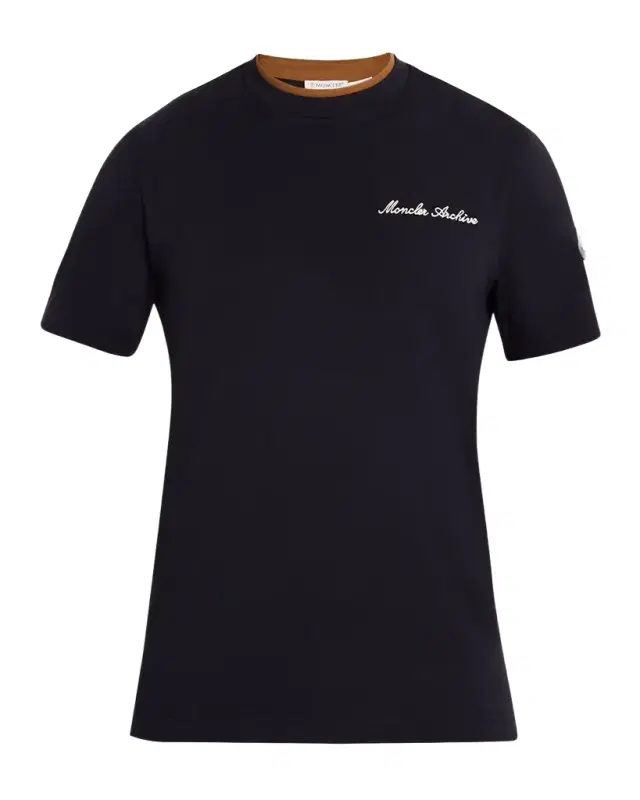 Men 's Embroidered Logo Cotton T-Shirt