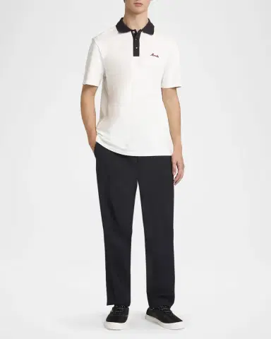 Moncler Men's Archive Cotton Polo Shirt | Thumbnail 2