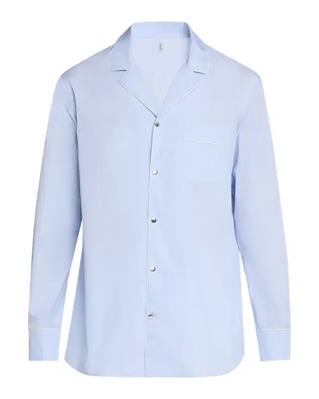 Moncler Men 's Fil-a-Fil Cotton Long-leeve hirt
