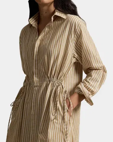 Polo Ralph Lauren Striped Cotton-Linen Drawcord Shirtdress | Thumbnail 5