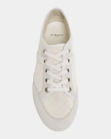 Givenchy Mesh And Suede Slim Low-Top Sneakers | Thumbnail 6