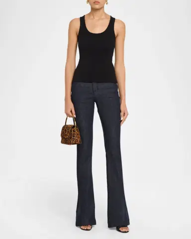 L'AGENCE Adira Scoop-Neck Tank Top | Thumbnail 2