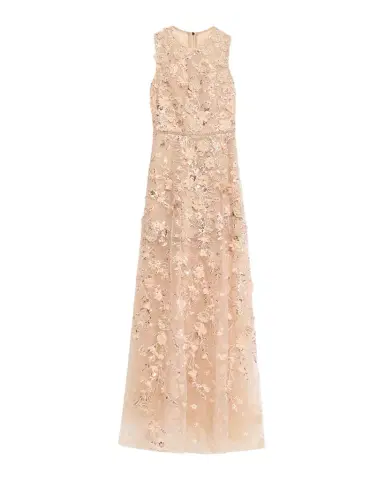 Bronx and Banco Arielle Floral Embroidered Sleeveless Gown | Thumbnail 1