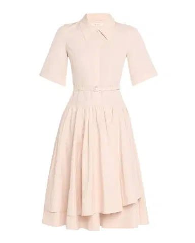 Co Short-Sleeve Belted A-line Dress | Thumbnail 1