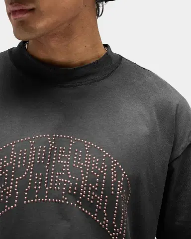 Represent Men's Embellished-Logo Stained Cotton T-Shirt | Thumbnail 5 Represent Men's Embellished-Logo Stained Cotton T-Shirt | Thumbnail 5