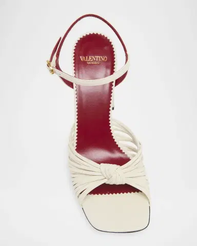 Valentino Garavani 90mm VLogo Anne Leather Block-Heel Sandals | Thumbnail 6 Valentino Garavani 90mm VLogo Anne Leather Block-Heel Sandals | Thumbnail 6
