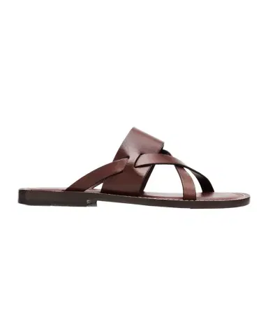 Brunello Cucinelli Men's Strappy Leather Sandals | Thumbnail 1