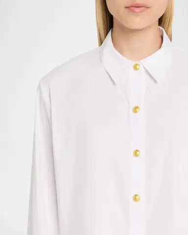 L'Agence Cosette Cropped Button-Front Shirt | Thumbnail 5 L'Agence Cosette Cropped Button-Front Shirt | Thumbnail 5