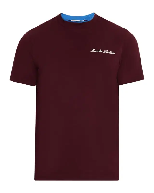 Men 's Embroidered Logo Cotton T-Shirt
