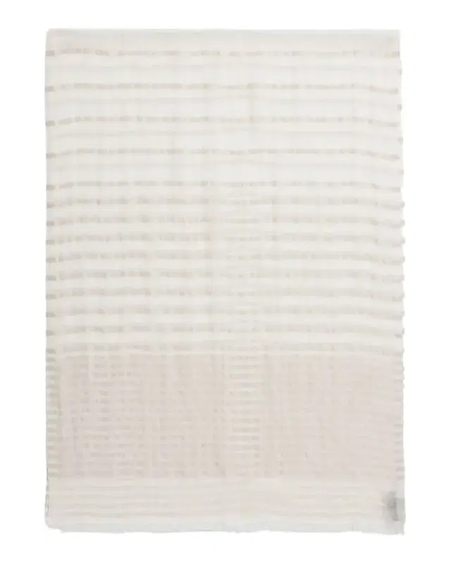 Giorgio Armani Striped Linen-Cotton Jacquard Stole, 80" x 28"