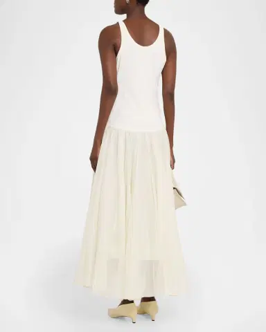 Co Crinoline Layered Drop-Waist Maxi cktail Dress | Thumbnail 3 Co Crinoline Layered Drop-Waist Maxi cktail Dress | Thumbnail 3