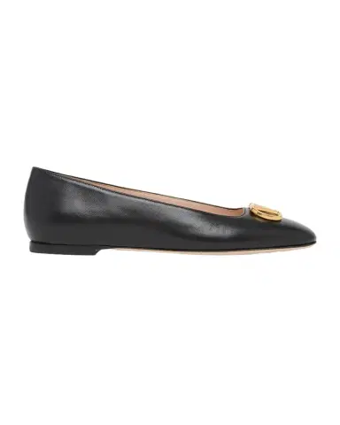 Valentino Garavani VLogo Signature Leather Ballerina Flats | Thumbnail 1 Valentino Garavani VLogo Signature Leather Ballerina Flats | Thumbnail 1