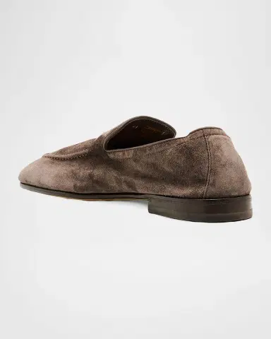Brunello Cucinelli Men's Suede Tassel Loafers | Thumbnail 2