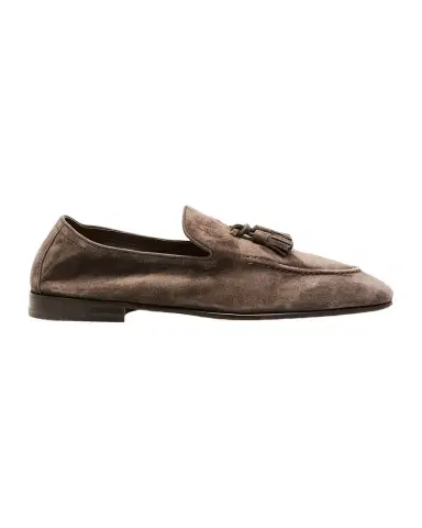 Brunello Cucinelli Men's Suede Tassel Loafers | Thumbnail 1