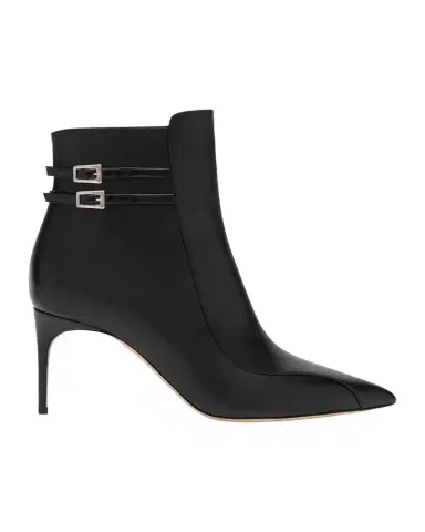Malone Souliers Giordana Nappa Leather Double-Buckle Booties | Thumbnail 1