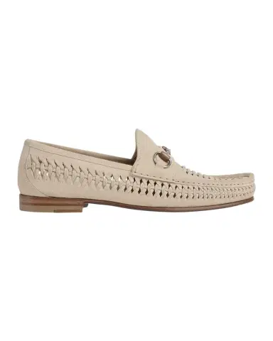 Gucci Men's Horsebit 1953 Woven Suede Bit Loafers | Thumbnail 1 Gucci Men's Horsebit 1953 Woven Suede Bit Loafers | Thumbnail 1