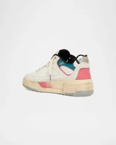 Golden Goose Men's Forty2 Leather and Suede Low-Top Sneakers | Thumbnail 4 Golden Goose Men's Forty2 Leather and Suede Low-Top Sneakers | Thumbnail 4