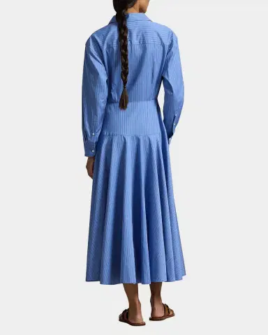 Polo Ralph Lauren Verity Striped Cotton Midi Shirtdress | Thumbnail 3 Polo Ralph Lauren Verity Striped Cotton Midi Shirtdress | Thumbnail 3