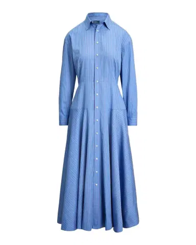 Polo Ralph Lauren Verity Striped Cotton Midi Shirtdress | Thumbnail 1 Polo Ralph Lauren Verity Striped Cotton Midi Shirtdress | Thumbnail 1