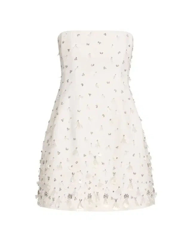 Yasmin Embellished Strapless Mini Dress