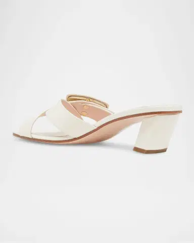 Roger Vivier Belle Vivier Cross-Strap Leather Sandals | Thumbnail 2