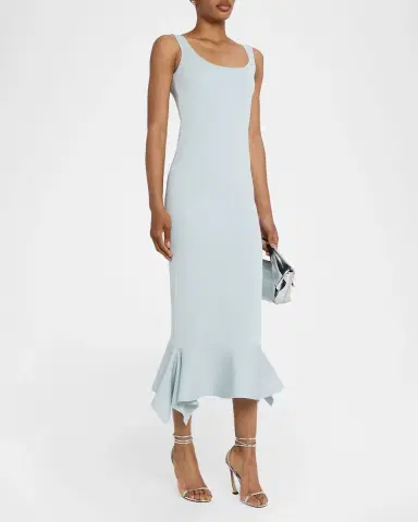 Roland Mouret Fit-And-Flare Knit Midi Dress | Thumbnail 4
