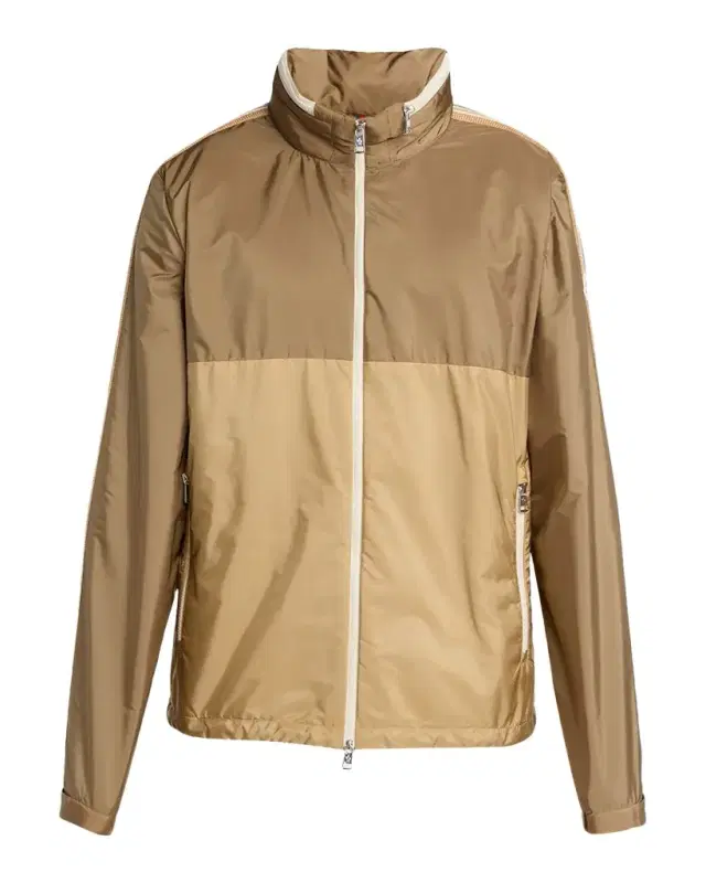 Moncler Men 's Bicolor Nylon Full-Zip Jacket
