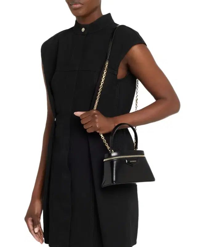 Givenchy Antigona Vanity Top-Handle Bag in Box Leather