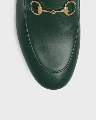 Gucci Jordaan Leather Horsebit Loafers | Thumbnail 3