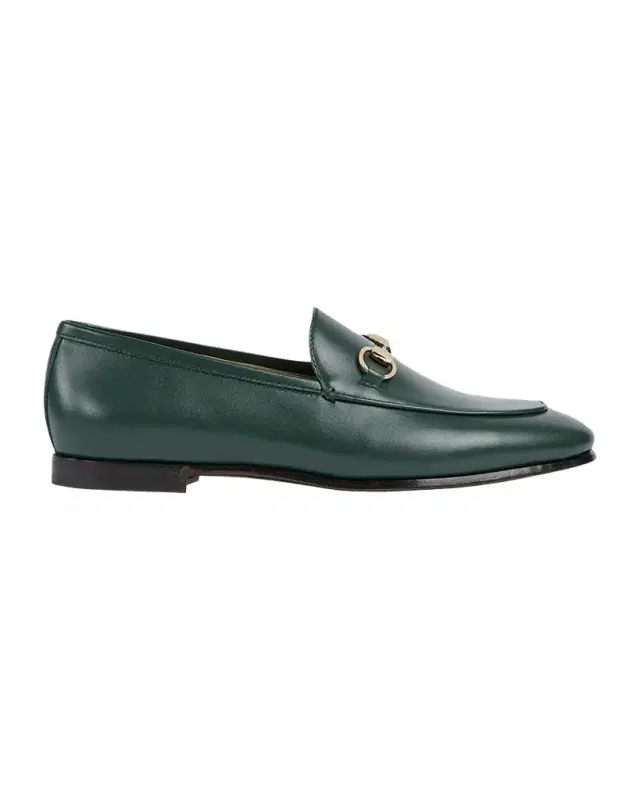 Gucci Jordaan Leather Horsebit Loafers
