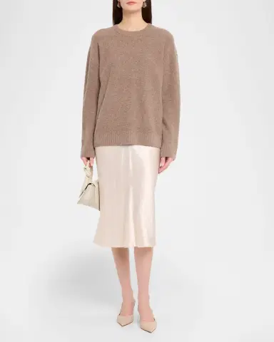 Vince Boiled Cashmere Crewneck Sweater | Thumbnail 2