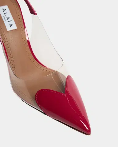 Alaïa Coeur Clear Cap-Toe Mule Pumps | Thumbnail 3 Alaïa Coeur Clear Cap-Toe Mule Pumps | Thumbnail 3