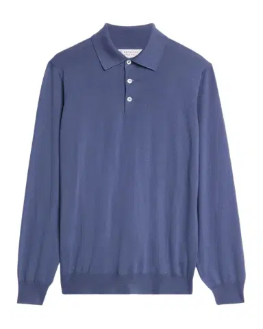 Brunello Cucinelli Men 's Wool and Cashmere Half-Zip Sweater | Thumbnail 1