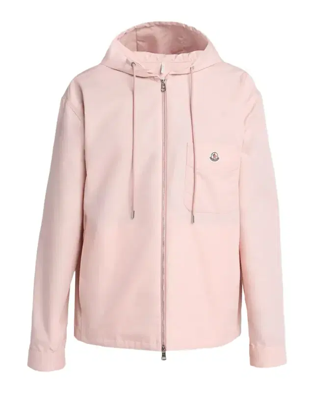 Moncler Men 's Pocket-Logo Poplin Full-Zip Hoodie