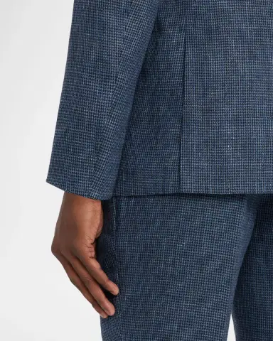 Brunello Cucinelli Men 's Linen Houndstooth Two-Piece Suit | Thumbnail 9 Brunello Cucinelli Men 's Linen Houndstooth Two-Piece Suit | Thumbnail 9